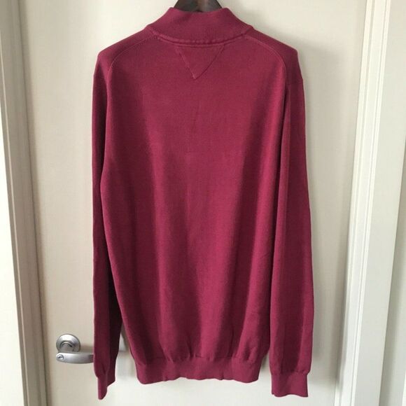 Tommy Hilfiger Long Sleeve Full Zip Turtleneck Cotton Cardigan Mens XXL … - Picture 8 of 11